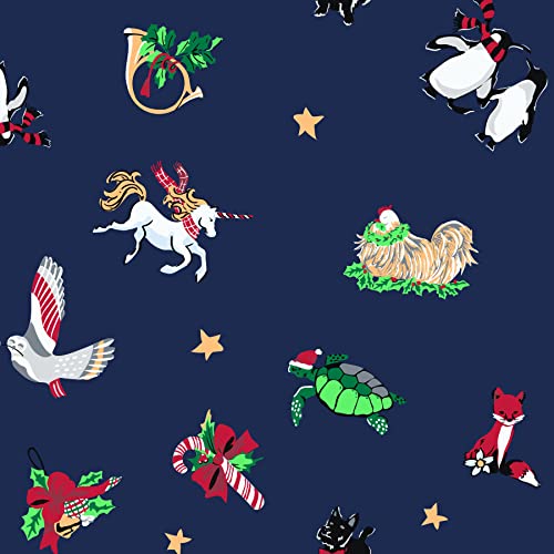 Vera Bradley Women's Cotton Campus Backpack, Snow Globe Motifs - Recycled Cotton, One Size