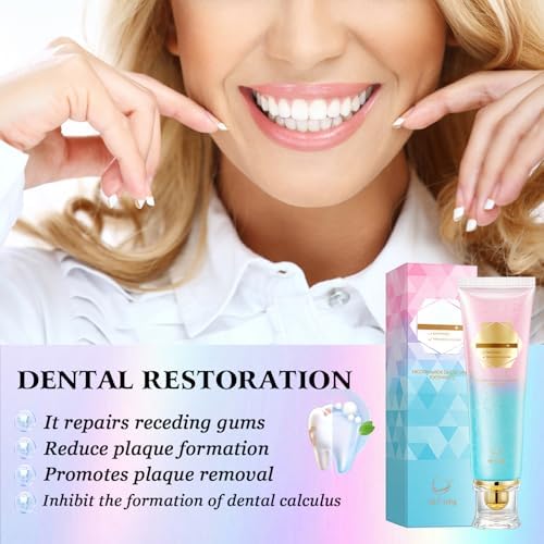 2Pcs Acssart Radiant Niacinamide Intensive Whitening Toothpaste, Niacinamide White Toothpastes, Remove Tooth Stains, Fresh Breath