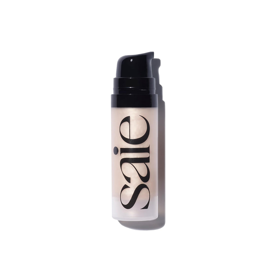 Saie Mini Glowy Super Gel Lightweight Illuminator - Luminizer + Makeup Primer For Glowing Skin - Enriched With Vitamin C + Hydra