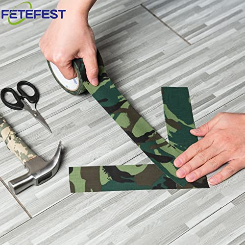 Fetefest Camouflage Tape, 2" by 30 Yards Real Premium Camo Tape, Water Resistant, Hockey Tape, Non Reflective, New Camo Pattern (Dessert Camo, 30)…