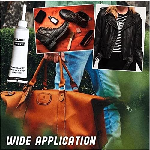 Advanced Leather Repair Gel - 2024 New Vinyl Upholstery Repair Kit, Professional DIY Leather Conditioner Restorer, Liquid Leather Repair Cream for Furniture, Boat or Auto Car Seats (Black)