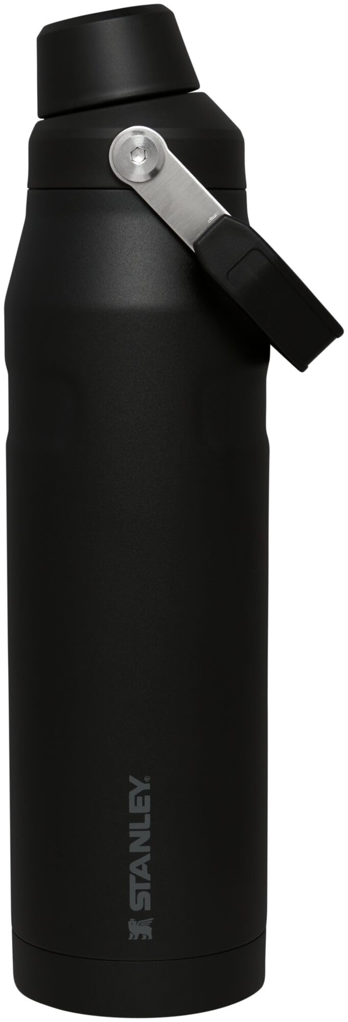 Stanley IceFlow Fast Flow Water Bottle 36 OZ | Angled Spout Lid | Lightweight & Leakproof for Travel & Gym | Insulated Stainless Steel | BPA-Free | Black