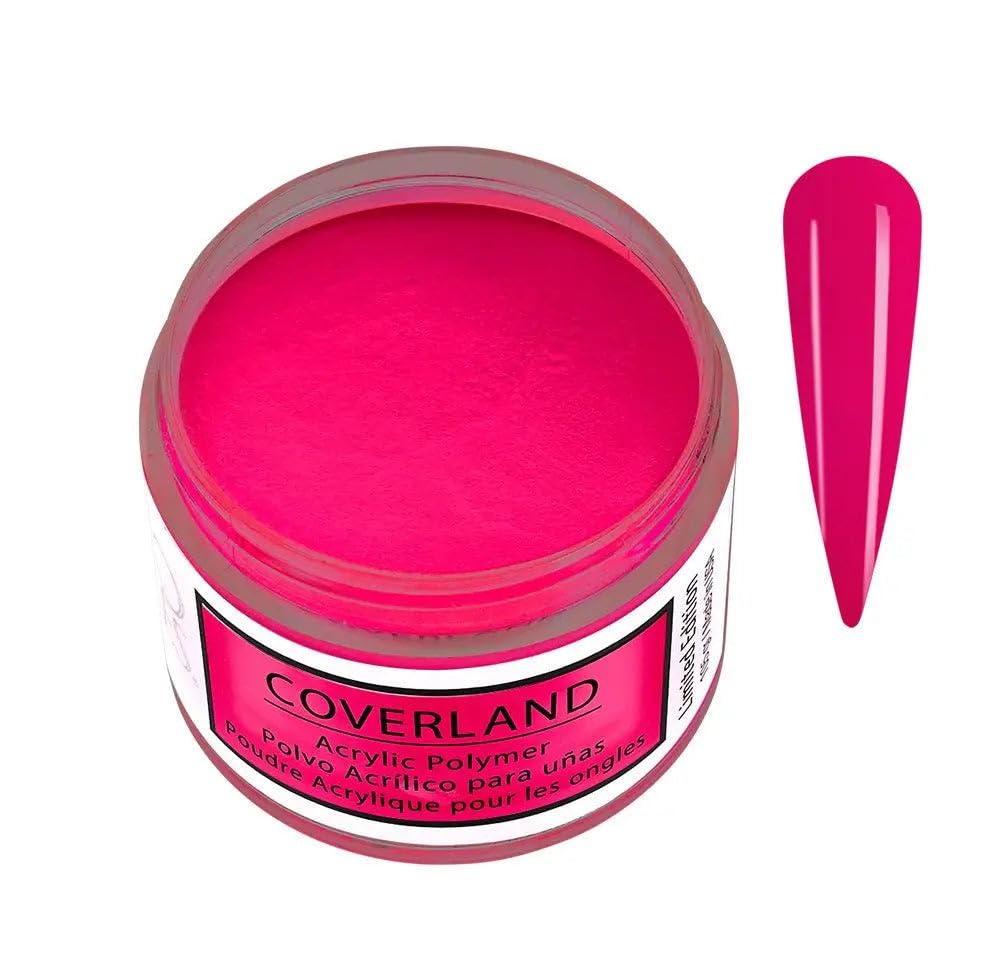 Tones Coverland Acrylic Nail Powder "Pink Convertible" - Limited Edition Acrylic Powder for Nail Design, Sculpting, and Masking Nail Bed Imperfections - Professional Acrylic Nail Supplies - (1.5 Oz)