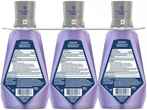 3 Pack -Crest Pro-Health Advanced with Extra Deep Clean Mouthwash, Clean Mint, 33.8 Fluid Ounce