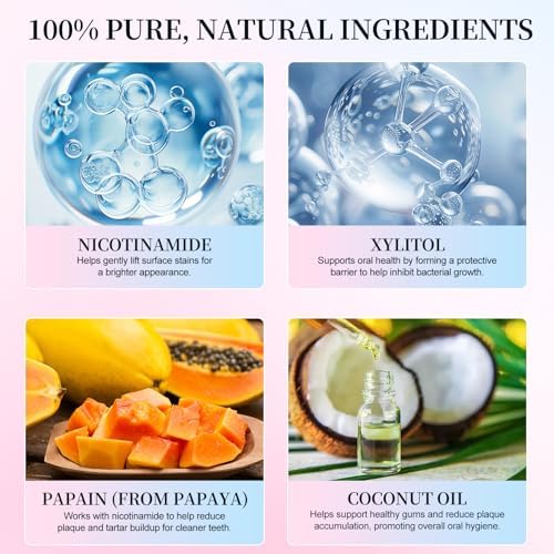 2 Pack Niacinamide Whitening Toothpaste, Nicotinamide White Toothpaste, Gentle Care Deep Stain Removal, Improves Gum Health, Protects Tooth Enamel, Fresh Breath