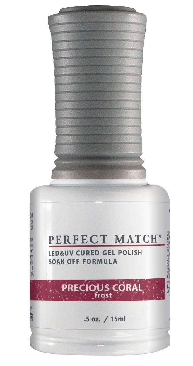 Lechat Perfect Match Gel Polish, Precious Coral, 0.5 Fl Oz (Pms124)