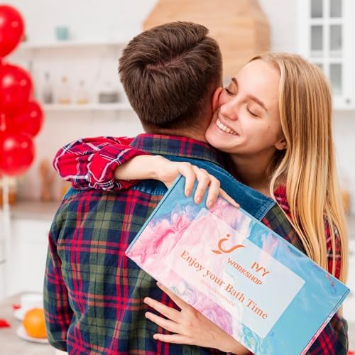 Bath Bombs for Women Gift Set, 50 Pcs Natural Organic Bubble Bathbombs with 10 Rich Scents, Handmade Bubble Bath Fizzy, for Bubble Bath Spa,Her/Him,Wife,Girlfriend,Mother Present Giving