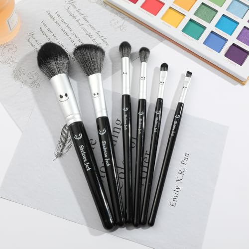 6 PCS The nightmare before Christmas Gifts with Box The nightmare before Christmas Makeup Brushes Eyeshadow Brushes Halloween Make Up Kit