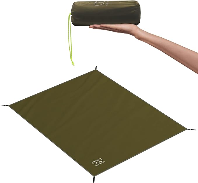 Gold Armour Tent Footprint, Camping Tarp Waterproof Ultralight - 84x60in | 84x84in | 84x96in | 82x106in | 120x108in | 120x120in | 120x144in Floor and Ground Tarps for Camping (OD Green 84x84in)