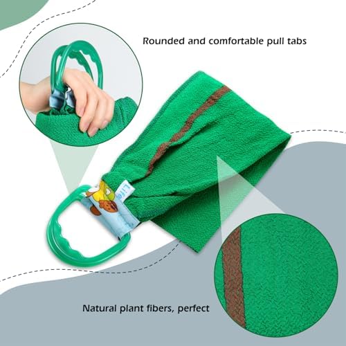 Exfoliating Back Scrubber, Body Back Scrubber Towel for Shower, Bath Wash Scrub Cloth Washcloth Washer for Men Women Exfoliation, Body Scrubbing Brush Exfoliator 500D