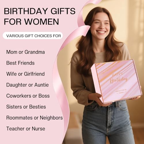 Best friend Birthday Gifts for Women Friendship, Birthday Gift for Women Mom Wife Her Best Friend Sister Aunt Teen Girl Girlfriend, Relaxing Spa Bath Gift Set Self Care Get Well Gift Baskets