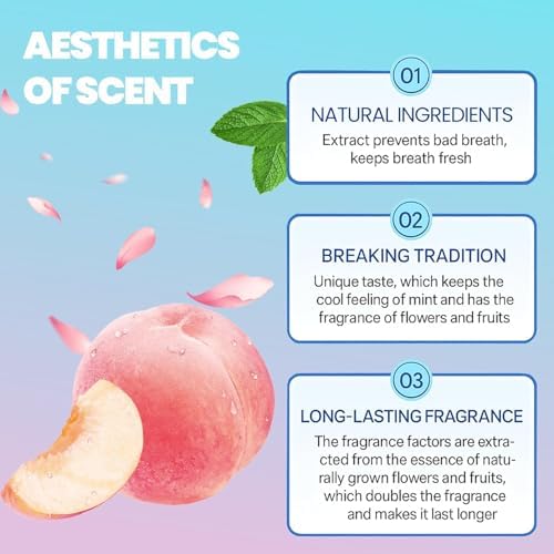 Niacinamide Whitening Toothpaste - Brightening, Cherry Blossom Mint Flavor, Freshens Breath, Fluoride-Free, VeganRemoves Stains, Improves Gum Health (1*PCS)