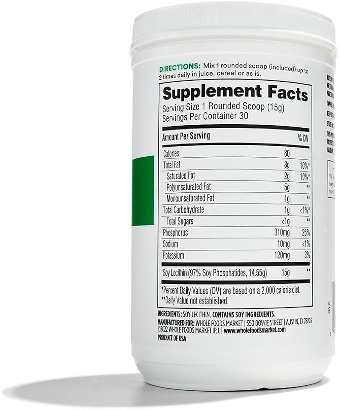 365 by Whole Foods Market, Lecithin Granules, 15.9 Ounce (Pack of 2)