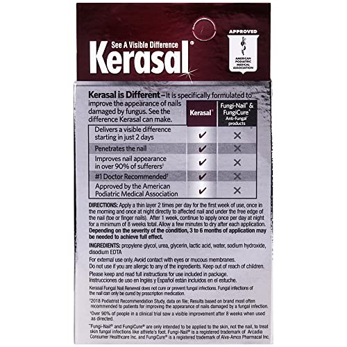 Kerasal Nail Fungal Nail Renewal Treatment 10ml (2 Pack)