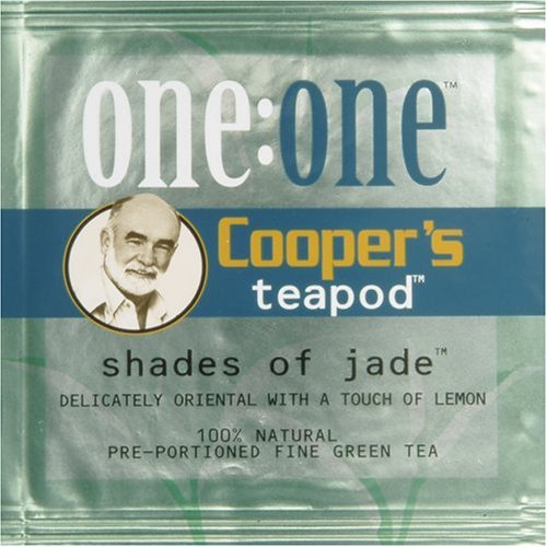 Cooper's Tea, Shades of Jade Green, Tea Pods for One:One Systems, Box of 18