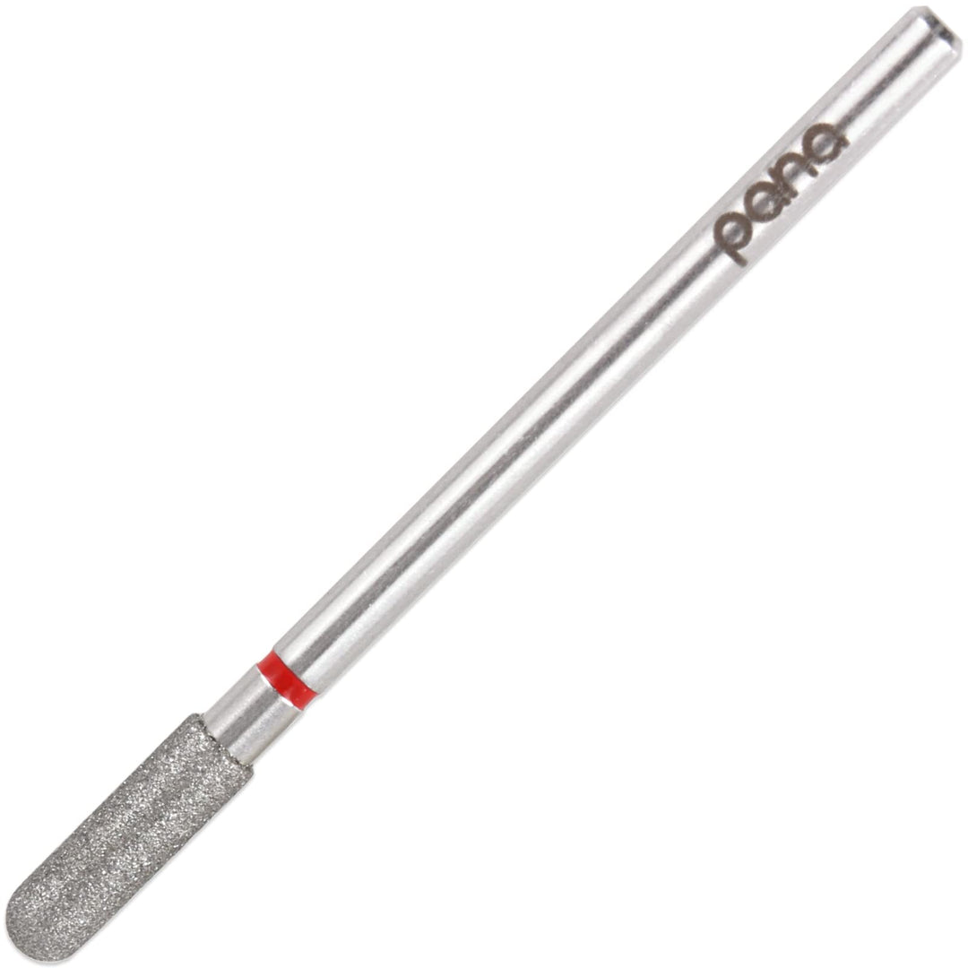 PANA 3/32" Diamond Carbide Safety Bit- Style 07, Fine Grit - Professional Cuticle Nail Drill Bits for Acrylic Gel Nails Dry Manicure Pedicure Shape Remove Tools