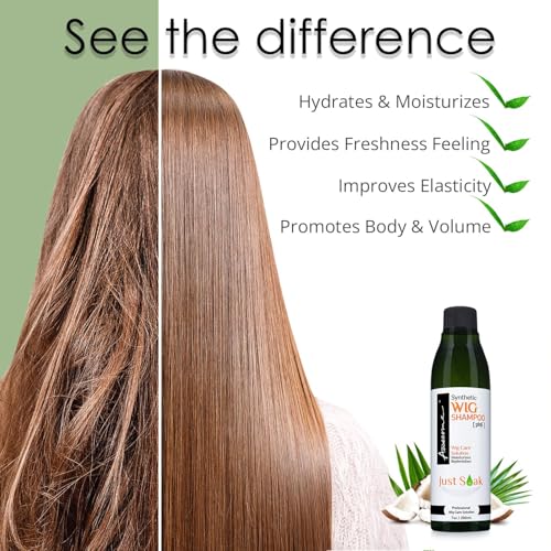 Awesome Synthetic Wig Shampoo and Leave in Conditioner Spray: pH6, Premium Set of 2, Revitalizes Synthetic Wigs, Contains Coconut Oil (7 fl oz)