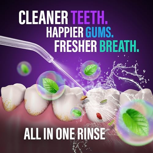 GuruNanda Advanced Water Flosser 2.0 with UV Mode & Concentrated Mouthwash Duo - Fresh Breath & Thorough Plaque Removal for a Brighter Smile