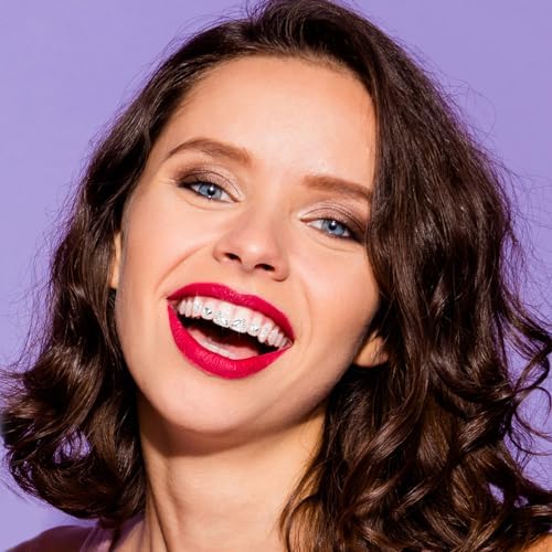 480 Pcs Tooth Gem Kit DIY Teeth Crystals Jewelry Fashionable Teeth Gems Kit Artificial Crystal Tooth Reflective Ornaments (Without Glue) (White)