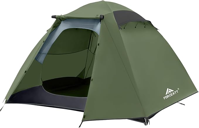 Forceatt Camping Tent 2/3/4 Person, Professional Waterproof & Windproof Lightweight Backpacking Tent Suitable for Outdoor,Hiking,Camping, Mountaineering and Travel