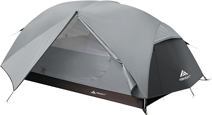 Forceatt Tent for 2 and 3 Person is Waterproof and Windproof, Camping Tent for 3 to 4 Seasons,Lightweight Aluminum Pole Backpacking Tent Can be Set Up Quickly,Great for Hiking