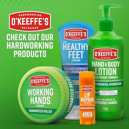 O'Keeffe's for Healthy Feet Foot Cream; 3.0 Ounce Tube and O'Keeffe's for Healthy Feet Night Treatment Foot Cream; 3.0 Ounce Tube; Relieves Extremely Dry; Cracked Feet