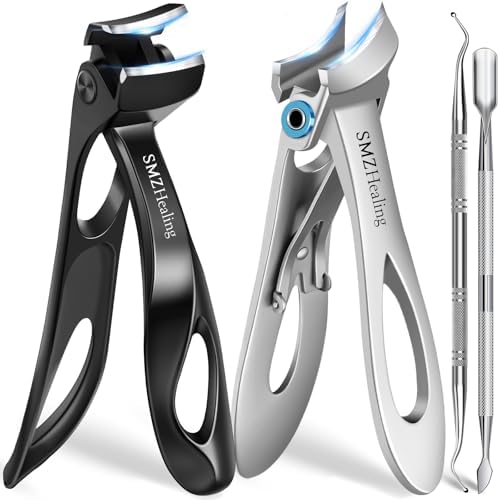 2025 Toenail Clippers for Seniors Thick Toenails, 15 Degrees Angled Head Heavy Duty Large Toe Nail Clippers for Men Thick Nails, 45 Degrees Slanted Curved Blade Ingrown Toenail Clippers