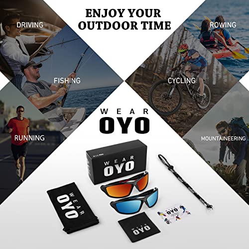 WEAROYO Polarized Sports Sunglasses for Men Women,Cycling Running Driving Fishing Trekking Sun Glasses 100% UV Protection