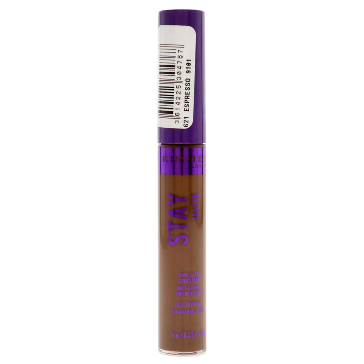 Rimmel London Stay Matte - 621 Espresso - Concealer, 24-Hour Wear, Shine Control, Fights Free Radicals, 0.23oz