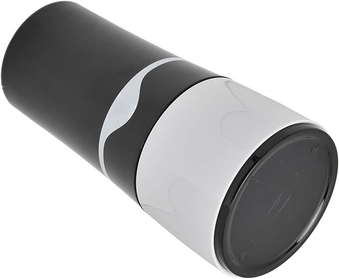 450ml Portable Drip Coffee Travel Mug, Side Leakage Proof Sharing Cup Lid Drip Coffee Machine with 3 Capsules for K Cup Capsules (Black White)