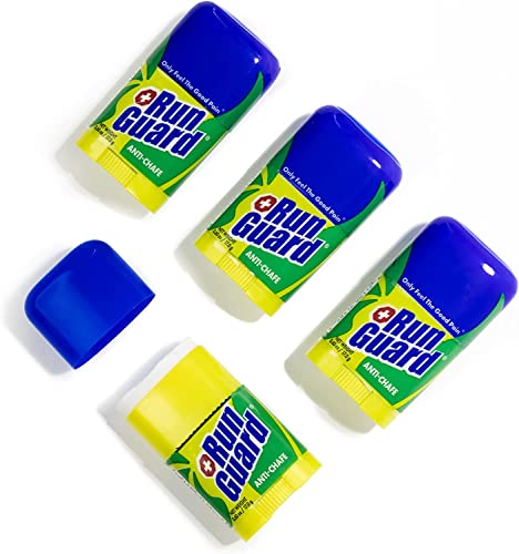 Anti-Chafing Stick - Made with 100% Plant-Based Ingredients Plus Beeswax. Works for All Distance Runners from 5K Walks/Runs to 100 Mile Ultra Marathons (0.6oz - pack of 4)