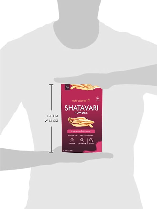 3.52 Ounce 100% Natural Shatavari Powder, Asparagus Racemosus, Pure Ayurvedic Herb for Energy & Vitality, Vegan, No Preservatives, (1.76 Ounce Pack of 2)