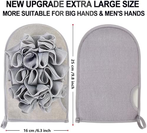 【New Upgrade】 Extra Large 2 Packs Bath Sponge, Sponge Loofah Body Scrubber, Shower Pouf Cleaning Loofah Sponge, Shower Use Sponge for Body Wash Bathroom, More Suitable for Men