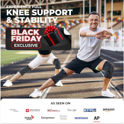 Modvel Compression Knee Brace for Women & Men - 2 Pack Knee Brace for Women Running Knee Pain, Knee Support Compression Sleeve, Workout Sports Knee Braces for Meniscus Tear ACL & Arthritis Pain Relief