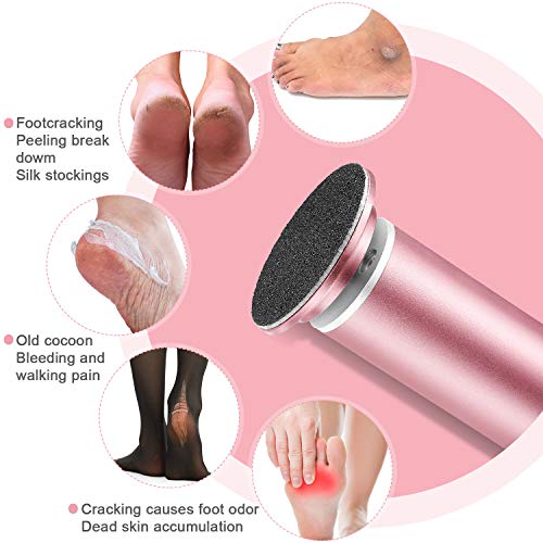 120 Pieces Replacement Sandpaper Discs for Electric Foot File Adjustable Speed Callus Remover Tool Sandpaper Pad Disks Replaceable for Men Women Dead Cracked Hard Skin