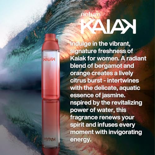 natura Kaiak Classic Eau de Toilette for Women - Long Lasting Fragrance with Notes of Fresh Citrus, Jasmine, Orchid, Musk, Sandalwood & Cedar - Citric & Floral Women’s Perfume 100 ml (3.4 fl oz)