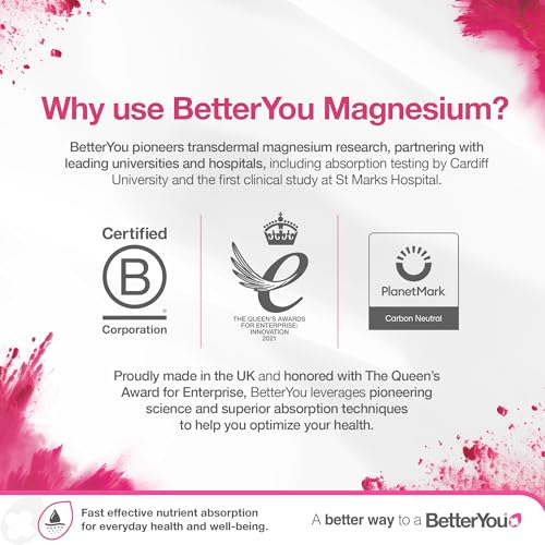 BetterYou Magnesium Mineral Bath Flakes - Mineral Bath Salts with Magnesium Chloride - Foot Bath or Body Bath Soak - Safe On Sensitive Skin - 2.3 lb