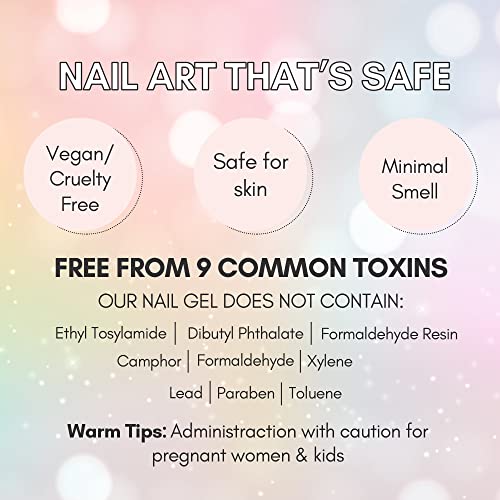 Makartt Super Strong Nail Glue for Acrylic Nails Press On Nails Professional Nail Adhesive Bond Nail Tips Glue for Stick On Nails Long Lasting Nail Glue for Fake Nails Broken Nails Repair 0.07oz 40Pcs