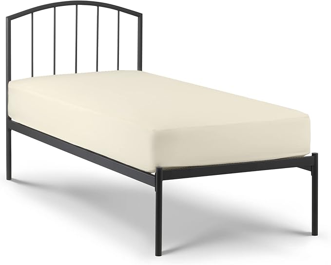 4-PC Cot Sheet Set - 28x75, 100% Cotton Fitted Sheet - Perfect for Narrow Twin/RV Bunk/Camping Cot/Guest Bed Replacement, Fits Up to 4-8" Deep Mattress - Ivory Solid