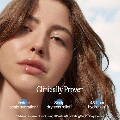 Eva NYC H2-Whoa Hydrating 3-in-1 Scalp Serum, Infused with Hyaluronic Acid and Glycolic Acid, 2.0 fl oz