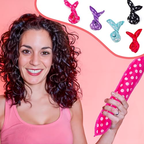 30 Pieces Hair Curler Rollers DIY Night Sleep Foam Hair Styling Tools Flexible Soft Sponge Pillow Curlers Rollers With Storage Bag (5 Colors)