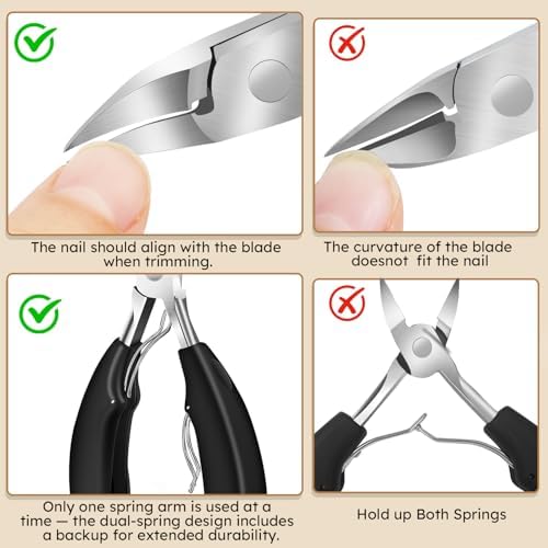 2025 Toenail Clippers for Thick Nails for Seniors, Nail Clippers for Men Angled Head, Toe Nail Clippers Wide Jaw Opening with Catcher, Heavy Duty Ingrown Toenail Clippers Long Handle
