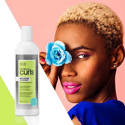 ALL ABOUT CURLS No-Lather Cleanser Shampoo | For Curly Hair | Essential Moisture | Gentle Cleansing | Suds-Free | Vegan & Cruelty Free | Sulfate & Paraben Free