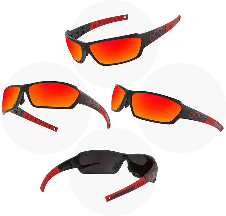 QOOL TIMES Living out your Polarized Men Women Sports Sunglasses REVO 100% UV Protection Fishing