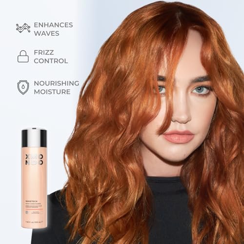 XMONDO Hair Wavetech Wave Shampoo | Vegan Formula with Sunflower Seed & Grape Seed Oil to Boost Hydration, Tame Frizz, and Enhance Your Wavy Hair, 8 Fl Oz 1-Pack
