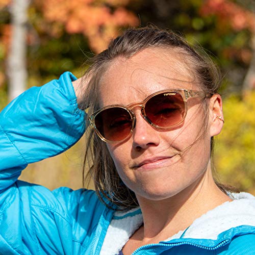Tifosi Svago Sunglasses (Crystal Champagne, Brown Gradient)