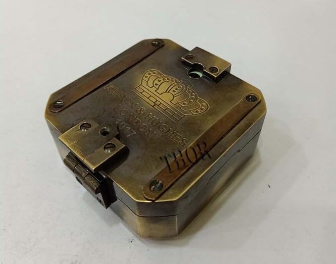 Antique Compass Solid Brass Heavy Compass Vintage Style Brass Compass Compass 3 Inch Nautical Compass Bronze Compass Professional Outdoor Compass Collectibles Compass Gift Item