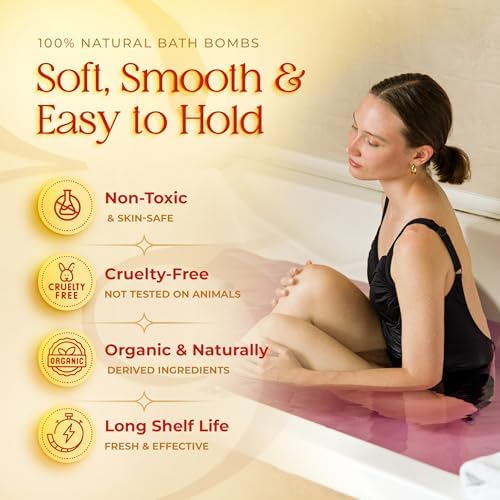 15 XXL Bath Bombs for Women Relaxing - Handmade Kids Bath Bomb Set with Shea, Coco Butter & Essential Oil for Skin Moisturizing - Perfect for Bubble Spa Bath - Gift for Her/Him, Girls, Wife, Mother