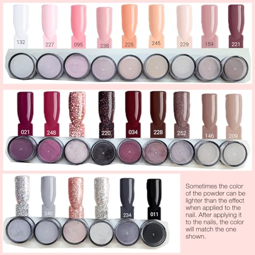 AZUREBEAUTY Dip Powder Nail Kit with Electric Nail Drill, 24 Colors Nude Pink Glitter Nail Powder Starter Kit with Dip Liquids Base Top Coat Activator Portable Manicure French Nail Art Essential Set
