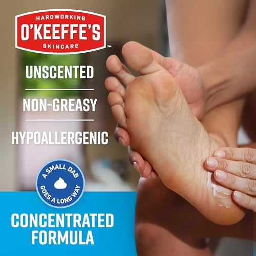 O'Keeffe's for Healthy Feet Foot Cream; 3.0 Ounce Tube and O'Keeffe's for Healthy Feet Night Treatment Foot Cream; 3.0 Ounce Tube; Relieves Extremely Dry; Cracked Feet